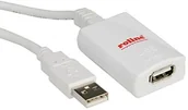Kable USB - Rotronic ROLINE 12041088 USB 2.0 Verlängerungskabel, 5 m Biały 12.04.1088 - miniaturka - grafika 1