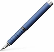 Pióra wieczne - Faber-Castell Faber Castell wieczne pióro Essentio aluminium, niebieski, F 148441 148441 - miniaturka - grafika 1