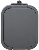 Gniazdka elektryczne - LDST Gniazdko do wilgotnego środowiska B2 IP44 3x2P czarny - miniaturka - grafika 1