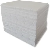 Sorbenty - ECOTEXTIL Mata Sorbentowa Olejowa, (100 Arkuszy), Chłonność 141 L. Biały 3 350 G/m2 40Cm X 50Cm Mata Olejowe / Hydrofobowe - miniaturka - grafika 1
