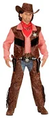 Stroje karnawałowe - WIDMANN Kostium dla dzieci "Mały Cowboy" 4-częściowy, 158, brązowy - miniaturka - grafika 1