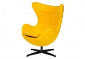 Fotele - King Home Fotel 83x107x72cm Egg wełna żółty JH-026.ZOLTY.36.B - miniaturka - grafika 1
