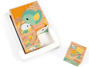 Janod Klocki drewniane puzzle 6w1 Pure 6 elementów J05158 729980 - Zabawki kreatywne - miniaturka - grafika 11