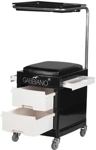 ACTIVESHOP Pomocnik - Taboret Do Pedicure 16 Plus Czarny/Biały 10003_125885 - Krzesła i taborety kosmetyczne - miniaturka - grafika 5