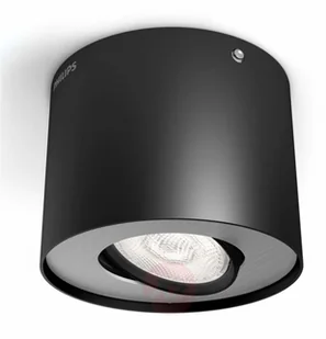 Philips Lighting Poland / Massive/InStyle PHASE LAMPA SUFITOWA/NATYNKOWA CZARNY 1X4.5W 230V LED BARWA CIEPŁA 533003016 - Lampy sufitowe - miniaturka - grafika 2
