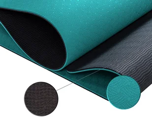 Movit ZIELONA MATA TPE 190x100x0,6cm DO ĆWICZEŃ FITNESS - Maty do ćwiczeń - miniaturka - grafika 5