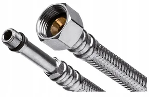 Invena Wężyk przyłączeniowy do baterii końcówka długa 3/8&quot x M10 H/WS-20-060 - Węże elastyczne - miniaturka - grafika 2