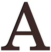 Numery na dom - Litera A WYS. 9 CM - miniaturka - grafika 1