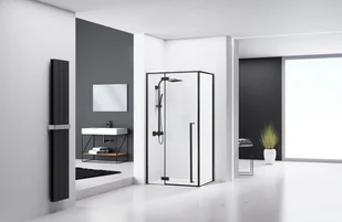 Rea Fargo Czarny Mat 80x100 Lewy REA-K6315 - Kabiny prysznicowe - miniaturka - grafika 3