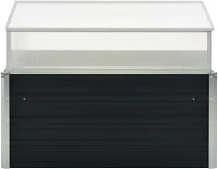 vidaXL Inspekt antracytowy 100 x 100 x 77 cm stal galwanizowana 45724 - Szklarnie ogrodowe - miniaturka - grafika 4