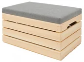 Ławki do przedpokoju - Naturalna Sosnowa Skrzynia Do Przechowywania 38 Kolorów M5-D62 - miniaturka - grafika 1