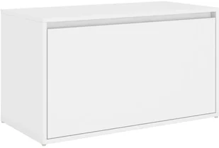 VidaXL Lumarko Ławka do przedpokoju, 80x40x45 cm, biała, płyta wiórowa 808666 VidaXL - Ławki do przedpokoju - miniaturka - grafika 2
