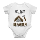 Body dla niemowląt - Mój tata jest dekarzem - body dziecięce z nadrukiem - miniaturka - grafika 1