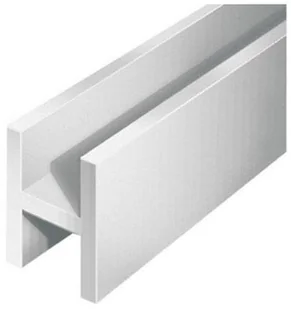 Gah Alberts GAH Alberts Profil aluminiowy typu H 13,5 mm x 22 mm x 1000 mm - Listwy i profile - miniaturka - grafika 2