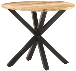 VidaXL Lumarko Stolik boczny, 68x68x56 cm, lite drewno mango 320659 VidaXL - Ławy i stoliki kawowe - miniaturka - grafika 8