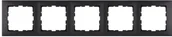 Wyłączniki światła i elektryczne - Berker B.Kwadrat Ramka 5-krotna antr 5310158996 - miniaturka - grafika 1