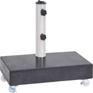 vidaXL Stojak pod parasol, czarny, 45x25x8 cm, granitowy vidaXL - Parasole ogrodowe - miniaturka - grafika 9
