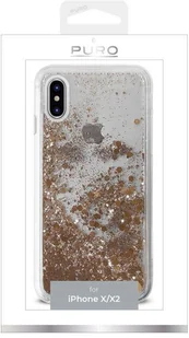 PURO Aqua Winter Cover - Etui iPhone X (Gold) (IPCXAQUAW1GOLD) - Etui i futerały do telefonów - miniaturka - grafika 2
