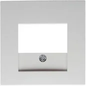 Gniazdka elektryczne - Berker Kwadrat biały płytka do gniazda głośnikowego B_5310338989 - miniaturka - grafika 1