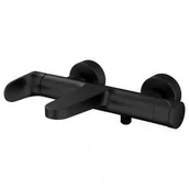 Baterie wannowe i prysznicowe - CERSANIT CERSANI S951-314 BATERIA WAN-NATR ŚCIENNA INVERTO 1 UCHW CZARNY +UCHW ZŁOTY - miniaturka - grafika 1