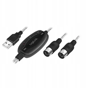 Logilink Adapter USB do Midi In-Out - Adaptery i przejściówki - miniaturka - grafika 2