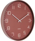 Zegary - Karlsson Zegar ścienny Lofty matt warm red by KA5751RD - miniaturka - grafika 1