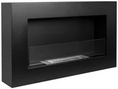 Biokominki - Biokominek 650 x 400 BOX z szybą czarny - miniaturka - grafika 1