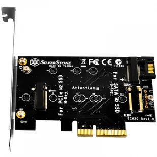 Silverstone ECM20 SST-ECM20 konwerter PCI-E x4 na M.2 M key i M.2 B key 71086 - Adaptery i przejściówki - miniaturka - grafika 5