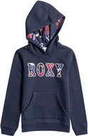 Bluzy dla dziewczynek - Roxy bluza ęca HOPE YOU KNOW HOODIE Mood Indigo BSP0 - miniaturka - grafika 1