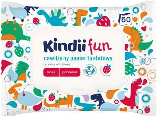 HARPER HYGIENICS KINDII FUN Nawilżany papier toaletowy do skóry wrażliwej 60szt - Papier toaletowy - miniaturka - grafika 2