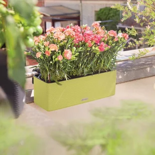 Lechuza Donica Balconissima 40 z uchwytami, limonkowa, 13685 - Donice - miniaturka - grafika 2