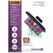 Folie do laminatora - Fellowes folia do laminowania samoprzylepna A3 80 mikronów /100szt - miniaturka - grafika 1