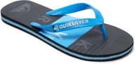 Buty dla chłopców - Quiksilver japonki ęce YOUH MOLOKAI WORD BLOCK Blue/Black/Blue XBKB - miniaturka - grafika 1