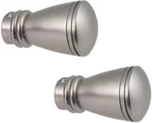 Karnisze - Gardinia Zakończenie Romana Konus srebrna satyna - miniaturka - grafika 1