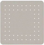 Dywaniki łazienkowe - Wenko Funkcjonalna mata prysznicowa Mirasol kauczuk antypoślizgowa beżowa przyssawki do mocowania wymiary 54x54 cm marka B07B9YZ891 - miniaturka - grafika 1