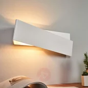Lampy ścienne - Linea Light Lampa ścienna Zig Zag w kolorze białym 43 cm - miniaturka - grafika 1