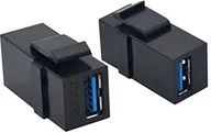 Kable miedziane - Value 25.99.8207 USB 3.0 Keystone Module Czarny 25.99.8207 - miniaturka - grafika 1