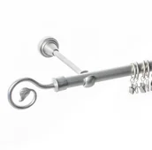 Karnisze - Dekoria Karnisz pojedynczy Doris chrom matowy 240cm 250-024 - miniaturka - grafika 1