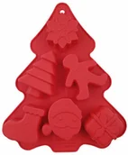 Inne naczynia kuchenne - Altom Silikonowa forma Choinka, czerwieni - miniaturka - grafika 1