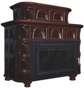 Piece wolnostojące - Piec kominkowy SALZBURGIA BRĄZ 13kW MARMI DECOR - miniaturka - grafika 1