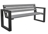 Ławki ogrodowe - Metalowa Ławka Parkowa 150Cm G3-C93 - miniaturka - grafika 1