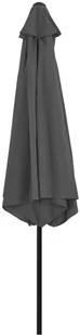 vidaXL Parasol ogrodowy na metalowym słupku, 300 cm, antracytowy - Parasole ogrodowe - miniaturka - grafika 7