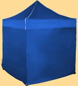 Pawilony ogrodowe - Expodom Namiot ekspresowy 2x2m - stalowy, Niebieski, 4 ściany boczne - miniaturka - grafika 1