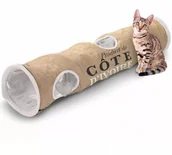 Legowiska dla kotów - Laroy Group D&D Tunel dla kota Cote d'Ivoire, 25x120 cm, brązowo-biały, 434/436448 - miniaturka - grafika 1