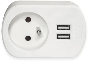 Adapter Sieciowy Ładowarka Gniazdo 2x Usb Ledlumen - Listwy zasilające - miniaturka - grafika 2
