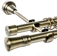 Karnisze - Dekoria Karnisz podwójny Alex złoty antyk 240cm 250-040 - miniaturka - grafika 1