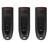 Pendrive - SanDisk 3x64GB Ultra USB 3.0 130MB/s zestaw 3 szt - miniaturka - grafika 1