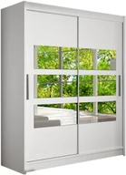 Szafy - Biała Szafa przesuwna Pesto VII - Szafa z Lustrem - miniaturka - grafika 1