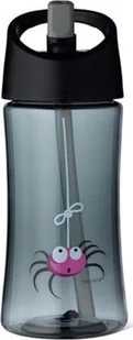 CARL OSCAR Carl Oscar Transparentny bidon ze słomką 350 ml Grey - Spider - Bidony dla dzieci - miniaturka - grafika 3