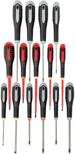 BAHCO komplet 15szt. wkrętaków ERGO do śrub prostych, Phillips, Pozidriv i TORX, [BE-9877] BE-9877 - Śrubokręty - miniaturka - grafika 2